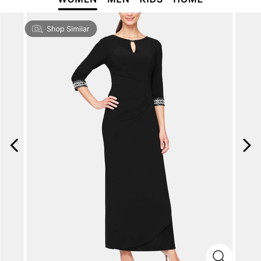 Black evening gown